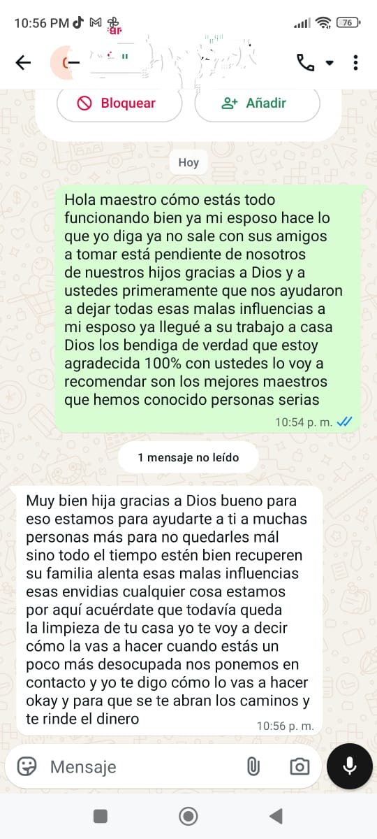 Testimonio WhatsApp 4