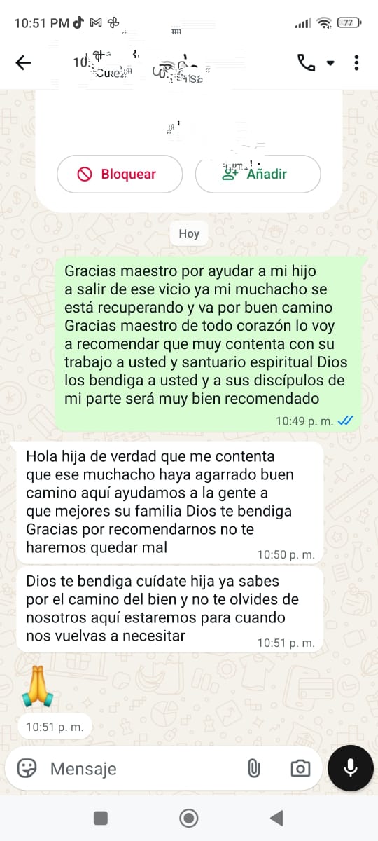 Testimonio WhatsApp 3
